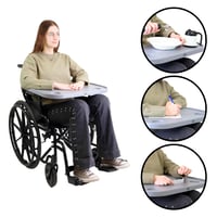 PEPE Mobility Tácka na invalidný vozík s držiakom na pohár, odnímateľná, 58 cm, sivá 5