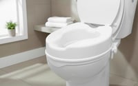 PEPE Mobility WC nadstavec s vekom 10 cm, biely ortopedický zdvihák — prasklina na plastových pántoch (stav: pozri 2. obrázok) 4