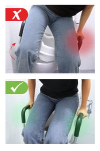 PEPE Mobility WC nadstavec s opierkami a vekom, 10 cm - biely 2
