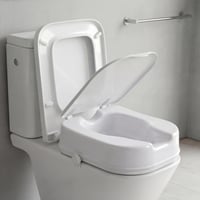 PEPE Mobility nadstavec na WC s vekom, 10 cm, štvorcový, biela pomôcka na zvýšenie toalety pre osoby so zníženou pohyblivosťou 5