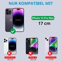 Husă din silicon Pepmune pentru iPhone 14 Pro Max cu inel de susținere, roz 3
