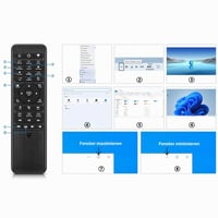 Podsvietená klávesnica Pepper Jobs W10 s laserovou myšou, 6-osový gyroskopický ovládač Air Remote, ovládač pre Windows 10 Mini PC GLK-UC2X 3