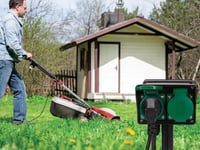 Perel EG2WTM vanjski razdjelnik s timerom, 2 utičnice, IP44 - crno/zeleni 6