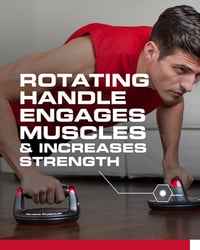 Perfect Fitness Pushup Elite Fekvőtámasz Edzőeszköz Forgó Fogantyúval - Standard 2