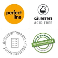 Perfect Line 12 bucăți coperți pentru cărți, înălțime 30,5 cm, protecție școlară din material PP extra rezistent, folie transparentă și lavabilă, până la 56 cm lățime, fabricat în UE 6