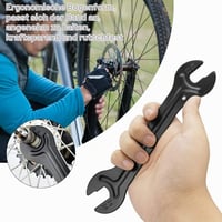PERFETSELL Set 2 chei conice pentru butuc bicicletă, 13/14/15/16 mm, oțel carbon, cheie pentru conuri butuc bicicletă 4