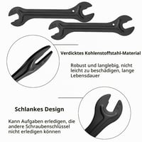 PERFETSELL Set 2 chei conice pentru butuc bicicletă, 13/14/15/16 mm, oțel carbon, cheie pentru conuri butuc bicicletă 3