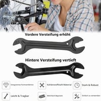 PERFETSELL Set 2 chei conice pentru butuc bicicletă, 13/14/15/16 mm, oțel carbon, cheie pentru conuri butuc bicicletă 5