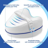 Perffi Térdpárna Oldalfekvőknek, Ortopéd Lábpárna Memory Foam Habból, Ergonomikus Pozicionáló Párna Fájdalommentes Alváshoz 3