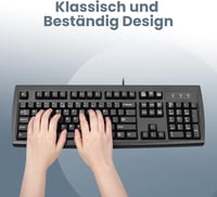 Perixx Periboard-107 PS2 Ergonomikus Billentyűzet QWERTZ, Fekete 4