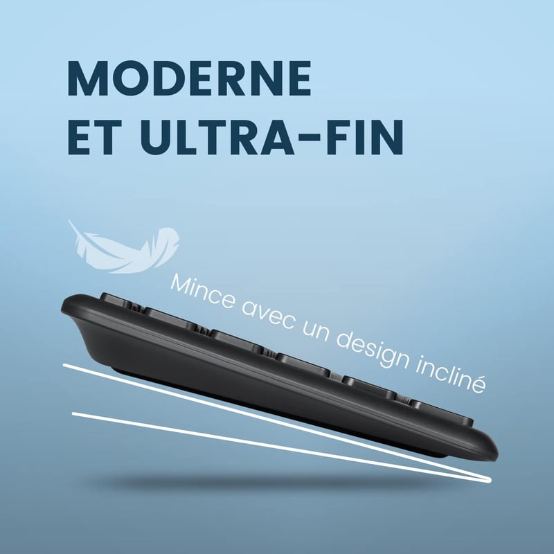 Perixx PERIBOARD-210C USB-C Vezetékes Billentyűzet AZERTY Fekete