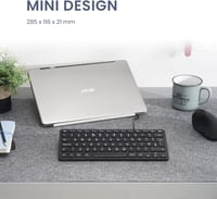 Perixx PERIBOARD-432 Vezetékes USB Billentyűzet Német Kiosztás Vékony Dizájn 4