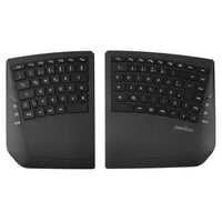 Perixx PERIBOARD-624B Bezdrôtová Ergonomická Klávesnica, Rozdelený Dizajn, TKL, Nastaviteľný Uhol Sklonu, Čierna - QWERTZ Rozloženie 1