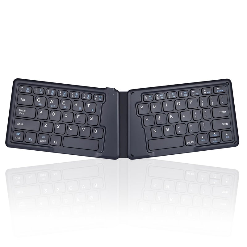 Perixx PERIBOARD-805 Ergo Sklopiva Bluetooth Tipkovnica - Ergonomski V-oblik Dizajna - Kompatibilna s iOS, Android, Windows - Ultra