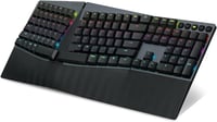 Tastatură mecanică wireless ergonomică Perixx PERIBOARD-835BR cu iluminare RGB, switch-uri tactile, programabilă, layout US QWERTY, pentru Windows și Mac 1