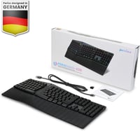 Tastatură mecanică wireless ergonomică Perixx PERIBOARD-835BR cu iluminare RGB, switch-uri tactile, programabilă, layout US QWERTY, pentru Windows și Mac 8