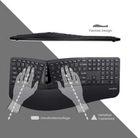 Perixx Periduo-605 Wireless Ergonomikus Billentyűzet és Vertikális Egér Szett QWERTZ 2