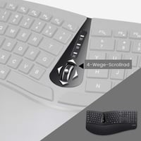 Perixx Periduo-605 Wireless Ergonomikus Billentyűzet és Vertikális Egér Szett QWERTZ 4