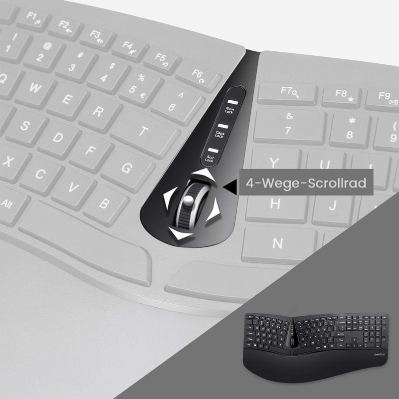 Perixx Periduo-605 Wireless Ergonomikus Billentyűzet és Vertikális Egér Szett QWERTZ