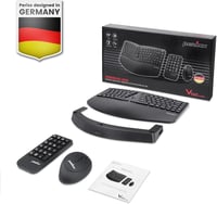 Perixx PERIDUO-606A 3 az 1-ben vezeték nélküli ergonomikus billentyűzet, függőleges egér és számbillentyűzet - QWERTZ 6