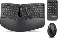 Perixx PERIDUO-606A 3 az 1-ben vezeték nélküli ergonomikus billentyűzet, függőleges egér és számbillentyűzet - QWERTZ 1