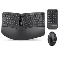 Perixx PERIDUO-606A 3 az 1-ben vezeték nélküli ergonomikus billentyűzet, függőleges egér és számbillentyűzet - QWERTZ 1