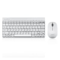 Perixx PERIDUO-712 Bežični Mini Tipkovnica i Miš Set - Bijeli - 2.4G Tehnologija - 1000 DPI Optički Miš - Okrugle Tipke - P 1