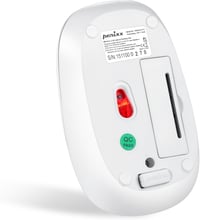 Perixx PERIDUO-712 Vezeték Nélküli Mini Billentyűzet és Egér Szett - Fehér - 2.4G Technológia - 1000 DPI Optikai Egér - Kerek Billentyűk - P 2