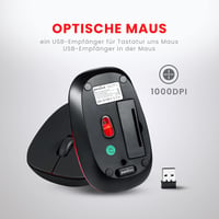 Perixx Periduo-712 Wireless Billentyűzet és Egér Szett QWERTZ Fekete 7