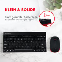 Perixx Periduo-712 Wireless Billentyűzet és Egér Szett QWERTZ Fekete 6