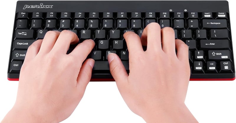 Perixx Periduo-712 Wireless Billentyűzet és Egér Szett QWERTZ Fekete