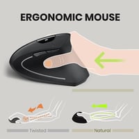 Perixx PERIMICE-713 Ergonomikus Vezeték Nélküli Egér Jobbkezes RSI - Wireless 2