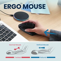 Perixx PERIMICE-713RX Vezeték nélküli ergonomikus függőleges egér töltőállomással - Wireless, rechargeable with charging pad 3