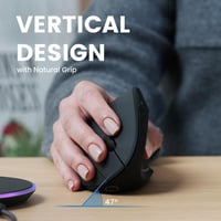 Perixx PERIMICE-713RX Vezeték nélküli ergonomikus függőleges egér töltőállomással - Wireless, rechargeable with charging pad 2