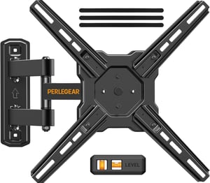 Suport TV de perete Perlegear, rotativ și înclinabil, pentru ecrane plate și curbate de 26-50 inchi, max. 25 kg, VESA 300x300
