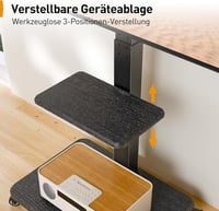 PERLEGEAR Mobil TV Állvány 32-75 Colos Tévéhez, Dönthető Forgó Görgős Tartó, Max 50kg, VESA 600x400 7
