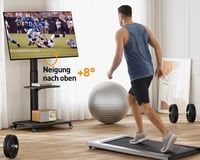 PERLEGEAR Mobil TV Állvány 32-75 Colos Tévéhez, Dönthető Forgó Görgős Tartó, Max 50kg, VESA 600x400 8