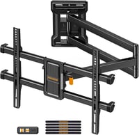 Perlegear Mozgatható TV Fali Tartó 32-65 Colos Tévéhez, 60kg Terhelhetőség, ±90° Forgatható 1