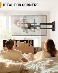 Perlegear Mozgatható TV Fali Tartó 32-65 Colos Tévéhez, 60kg Terhelhetőség, ±90° Forgatható 7