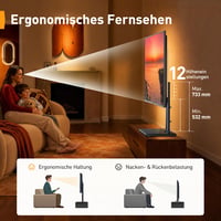 Univerzálny TV stojan Perlegear PGTVS49B s LED osvetlením pre televízory s uhlopriečkou 24-60 palcov 5