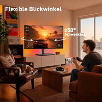 Univerzálny TV stojan Perlegear PGTVS49B s LED osvetlením pre televízory s uhlopriečkou 24-60 palcov 4