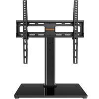 Stojan na TV Perlegear pre 26-60-palcové OLED, LCD ploché a zakrivené televízory, otočný, výškovo nastaviteľný, základňa z tvrdeného skla, max. VESA 400x400 mm, nosnosť 40 kg 9