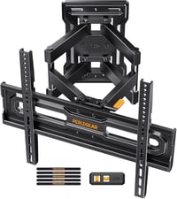 Perlegear TV fali konzol 23-70 colos, 50 kg-ig, állítható magasság, gyors döntés, 55 colos forgatható, max VESA 400x400 1
