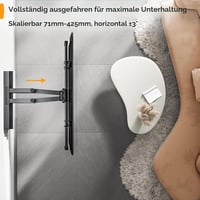 Perlegear TV fali tartó 37-70" dönthető forgatható VESA 600x400 60kg 5