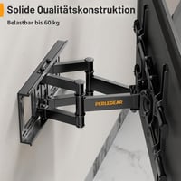 Perlegear TV fali tartó 37-70" dönthető forgatható VESA 600x400 60kg 6