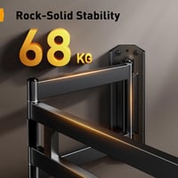 Perlegear TV fali tartó 42-84 colos tévéhez, 943 mm hosszú kar, dönthető forgó konzol 3