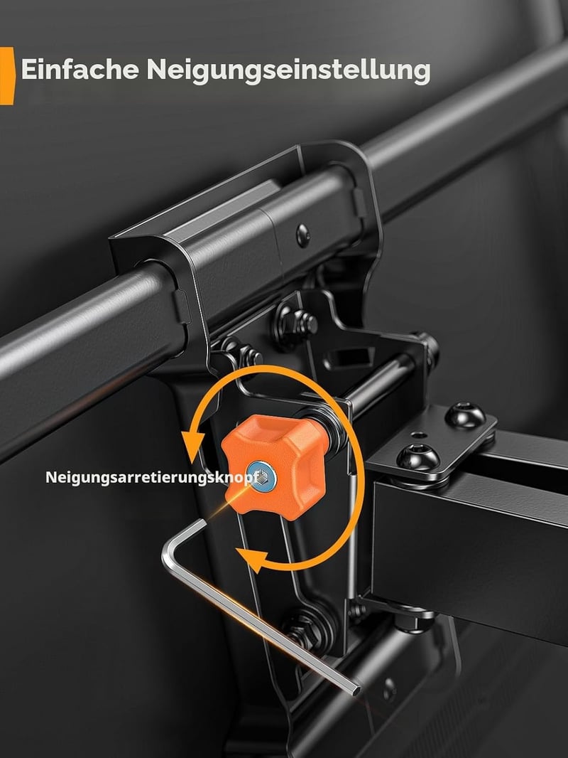 Perlegear TV fali tartó 42-85 colos tévéhez, duplagelenk, 60kg terhelhetőség
