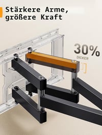 Perlegear TV fali tartó 42-85 colos tévéhez, duplagelenk, 60kg terhelhetőség 3
