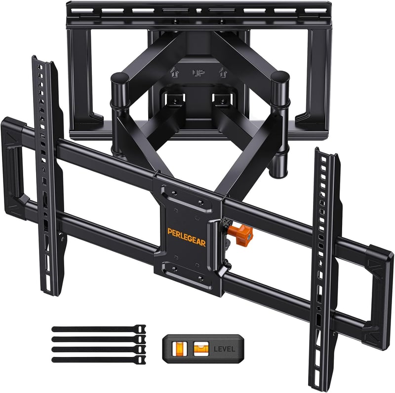 Perlegear TV fali tartó 42-85 colos tévéhez, duplagelenk, 60kg terhelhetőség