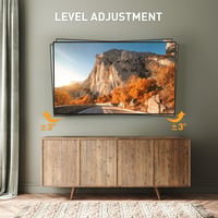 Perlegear TV Fali Tartó - Dönthető és Forgatható Konzol 23-55 Colos Lapos és Ívelt TV-hez, 45 kg Teherbírás, VESA 400x400 mm 7